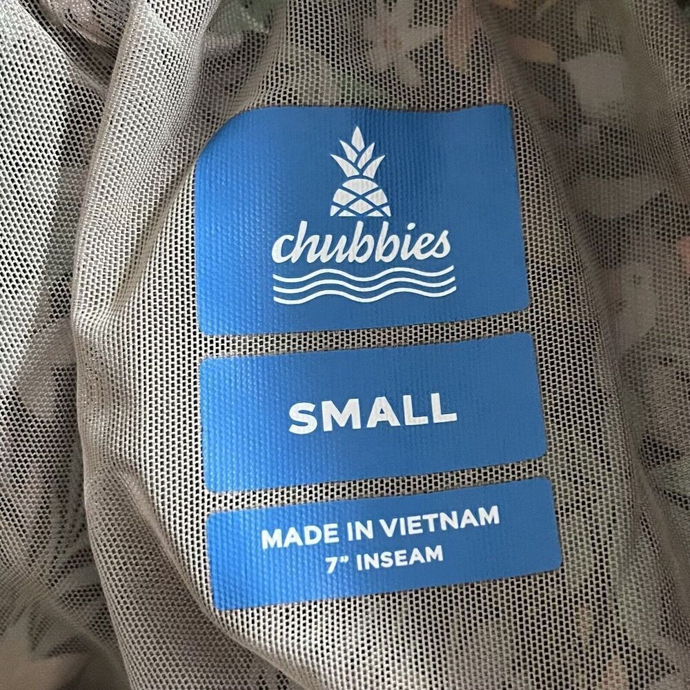 Chubbies The Bloomerangs 7" Swim Trunks Size S Bl… - image 6